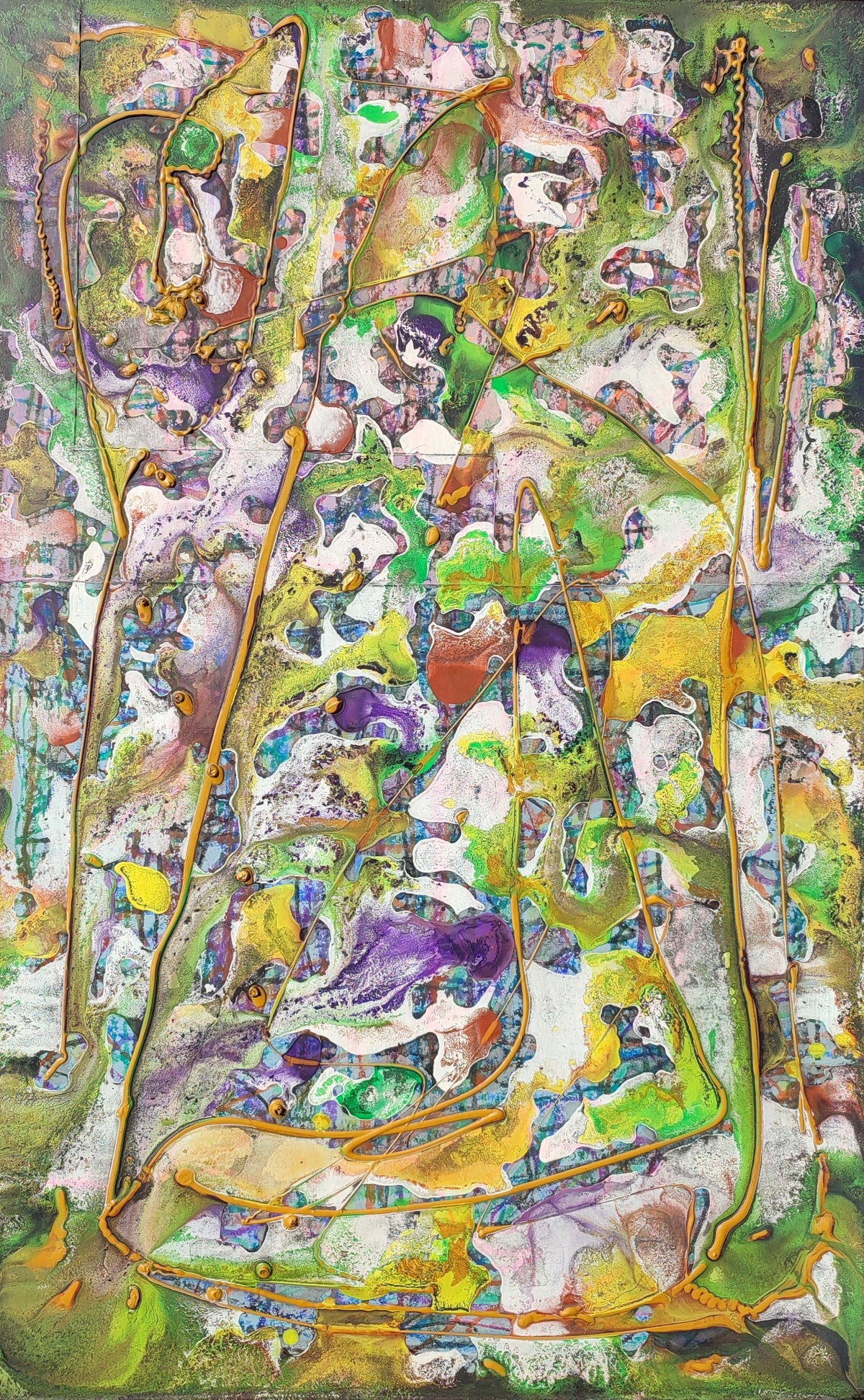 In a forest / 60 x 90 cm tabla / Andrew Evans