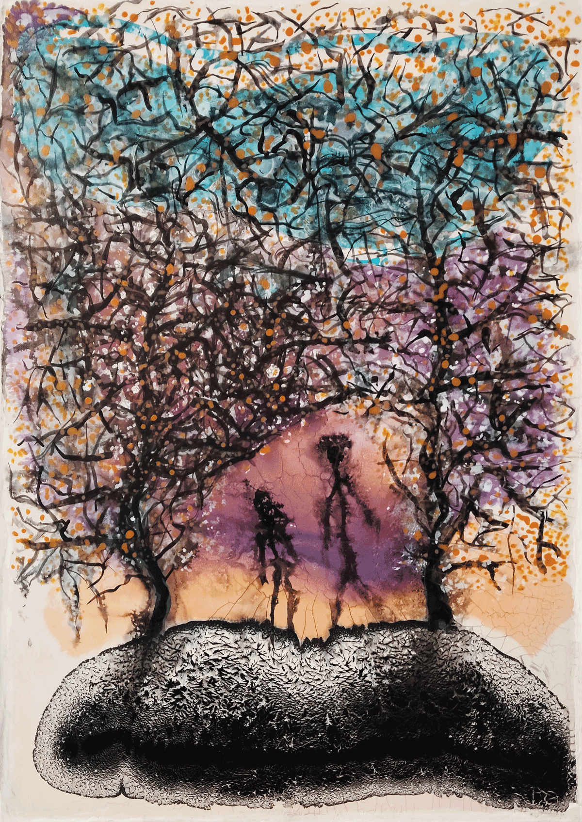Harmony with nature / lienzo 50 x 70 cm / Andrew Evans
