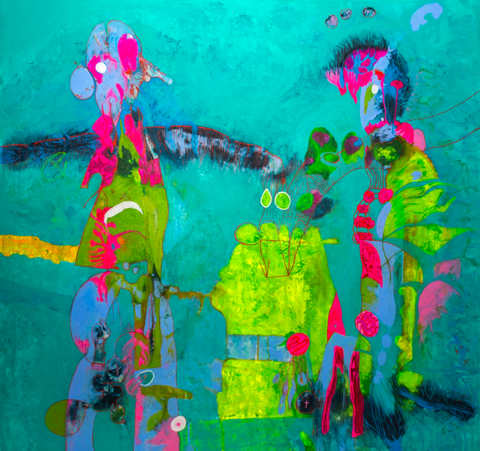 El primer encuentro (San Sergio y San Baco) 115x108 cm