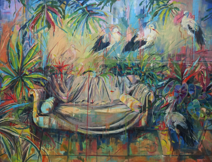 Naturaleza interior / Óleo sobre lienzo 130 x 97 cm