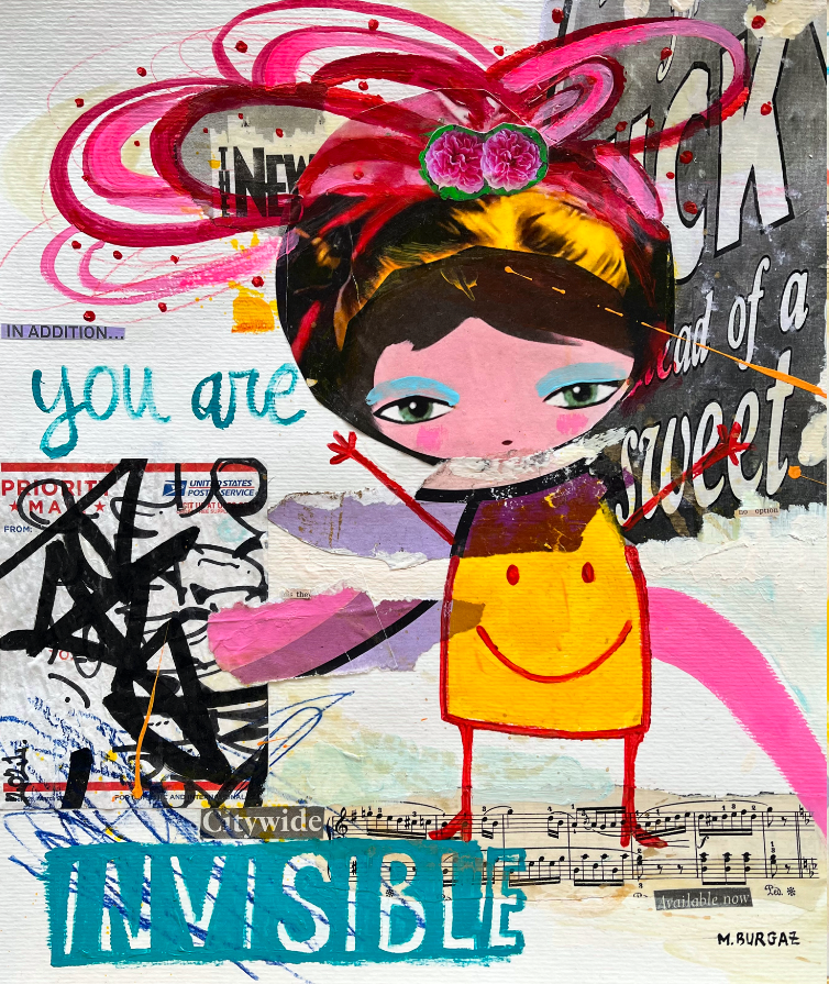 You are invisible / 39 x 33,5 cm / María Burgaz