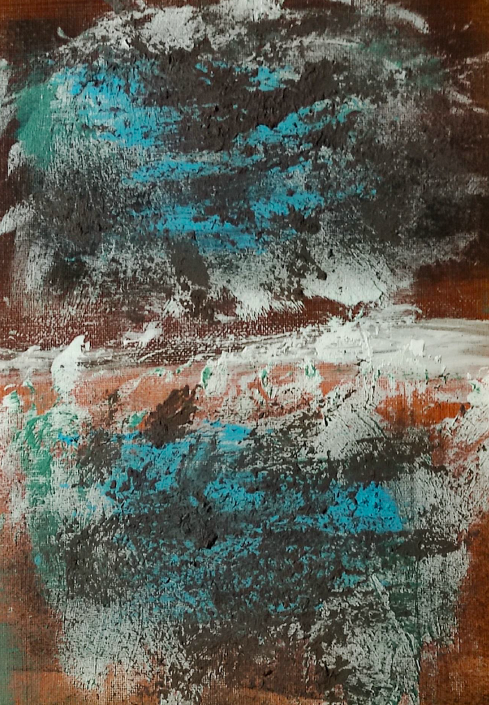 Horizontes de la memoria / Obra sobre papel de algodón 30 x 20 cm / Iván Villapecellín