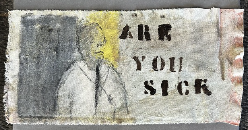 Indifferent  / lienzo montado sobre tabla 35x17 cm / V. Mourelo