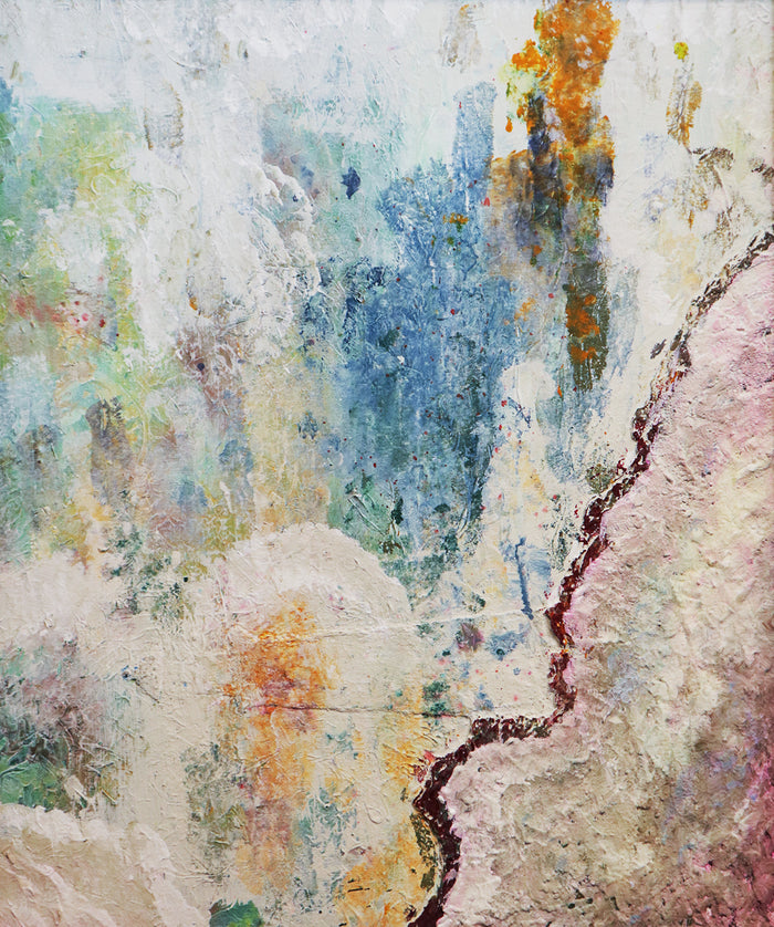Estratos / Obras sobre tabla 45 x 55 cm / Clara Sopeña