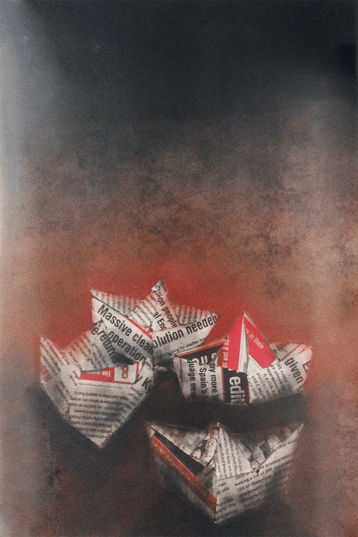 Barcos de papel 1 / Mario Ferrari / 30 x 40 cm / enmarcada