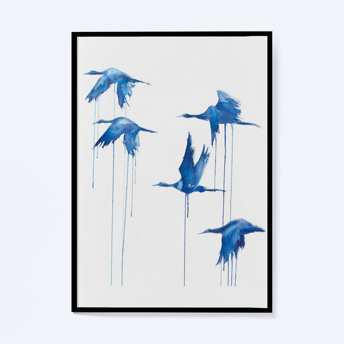 Garzas azules - Águeda Ibisate Delmiro - 42x60cm (A2)