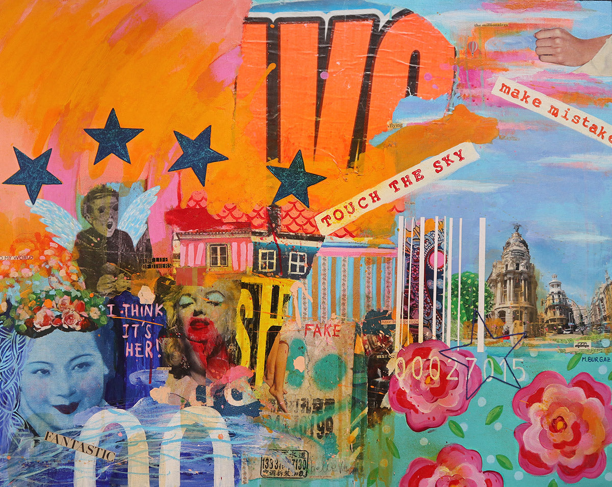 Touch the sky / Obra sobre lienzo 73 x 93 cm / María Burgaz