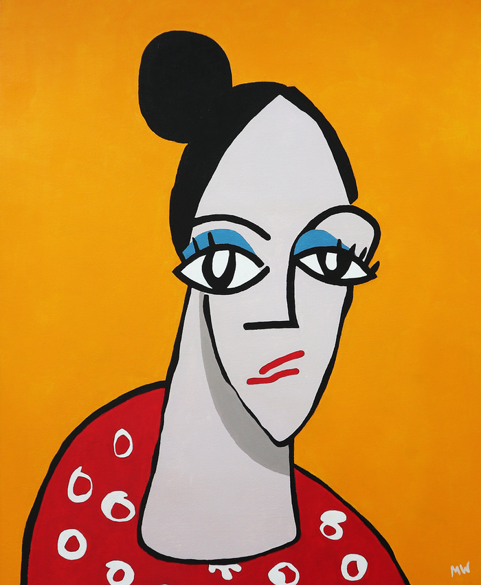 María / Acrílico sobre lienzo 61x50 cm / Miguel Watio