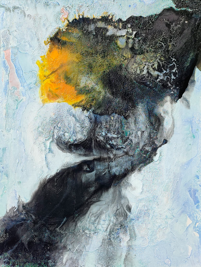 Ochre abstract / 60 x 80 cm sobre lienzo / Andrew Evas
