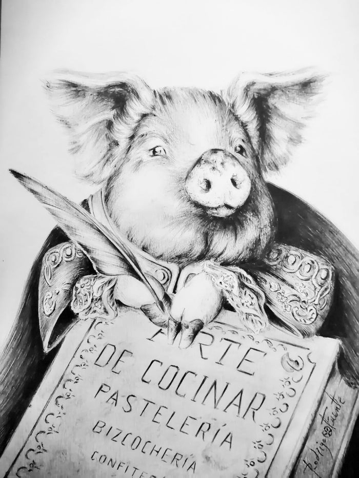 El gran chef (obra única) / 21x30 cm / Rodrigo Fuente